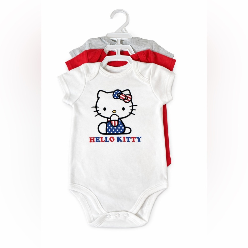 New With Tags Set Of Three Hello Kitty Onesies 3 for 10